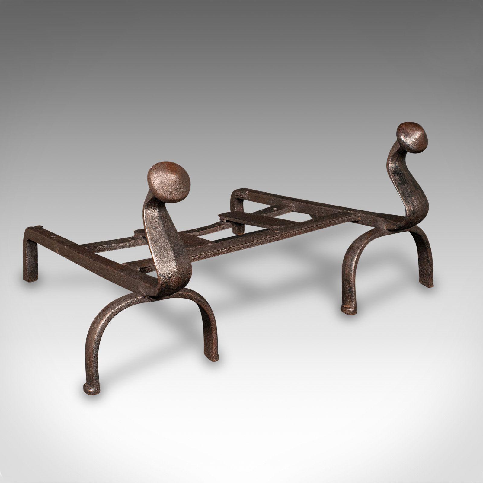 Antique Country House Log Burner, English, Cast Iron Fire Grate, Victorian c.1850 (1 of 8)