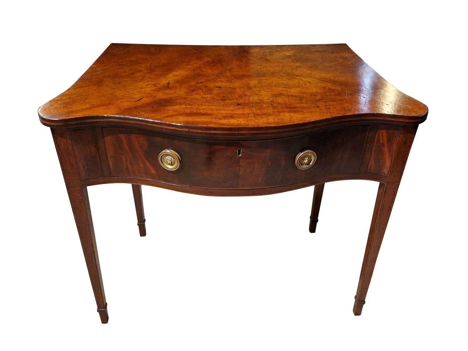 George III Serpentine Front Serving Table (1 of 5)