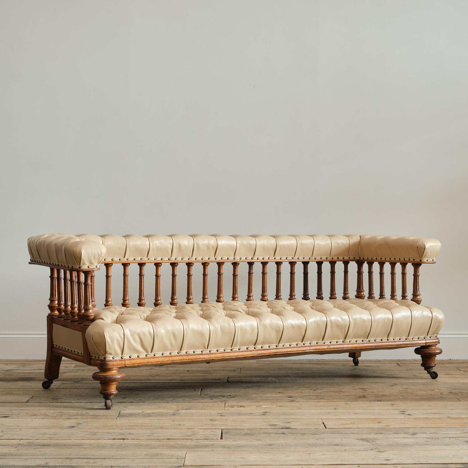 Large 19th Century Open Arm Sofa (1 of 11)