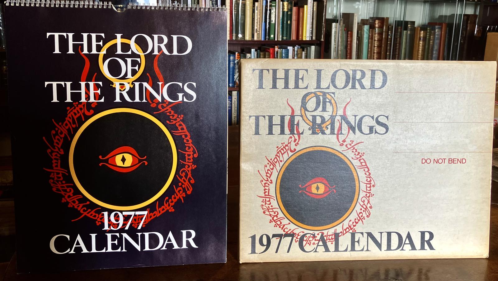 1977 Lord of the Rings Calendar Tolkien 12 X Colour Illustrations + Card Case (1 of 3) 1977 Lord of the Rings Calendar Tolkien 12 X Colour Illustrations + Card Case (1 of 3)