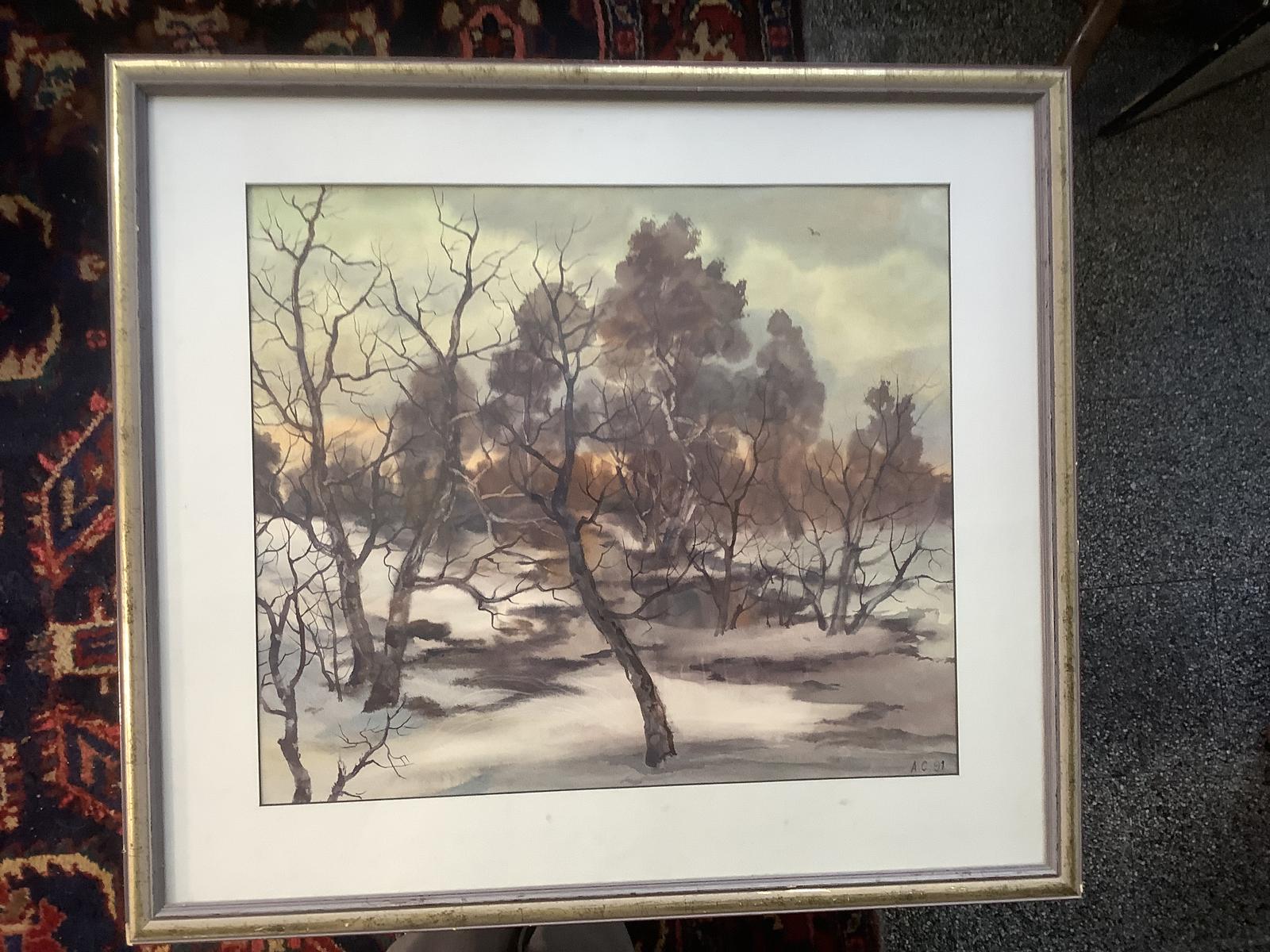 Anatoly Srivkov: Watercolour of Winter Landscape (1 of 4) Anatoly Srivkov: Watercolour of Winter Landscape (1 of 4)