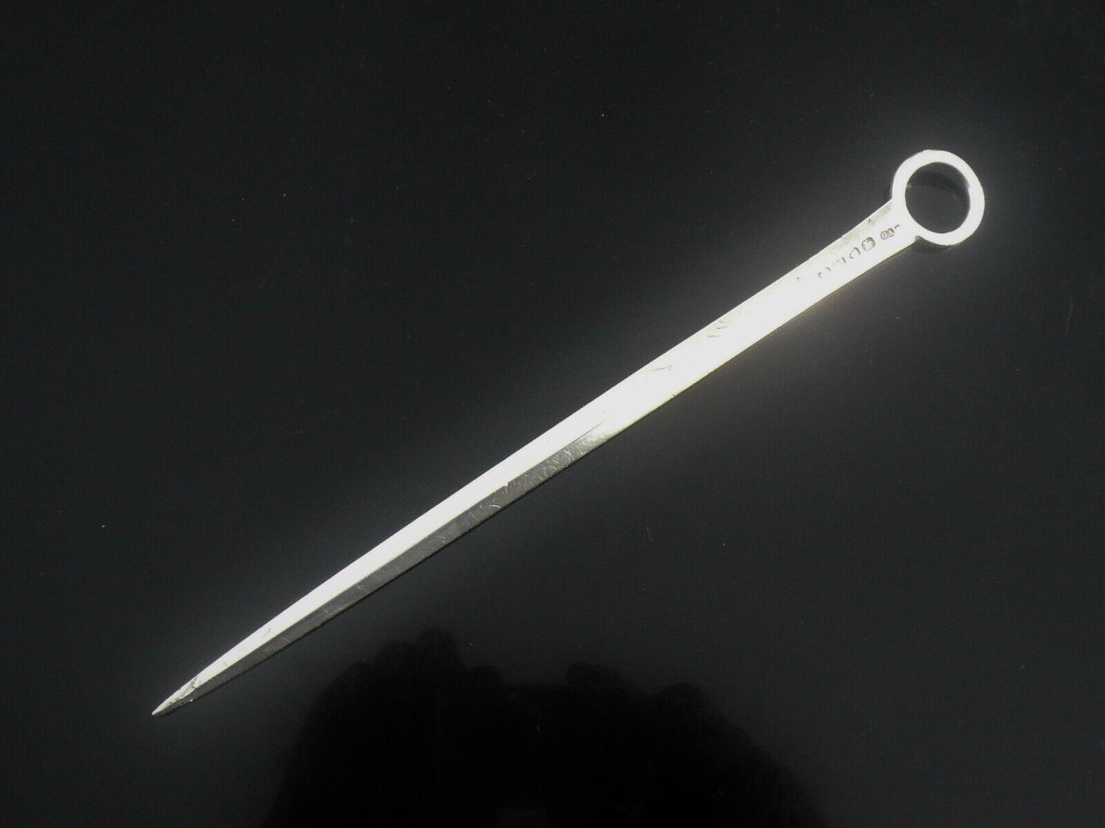 Sterling Silver Meat Skewer (9 Inch), Adams, London Antique 1855