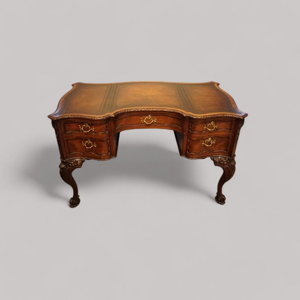 Chippendale Revival Mahogany Desk c.1900 (1 of 13)