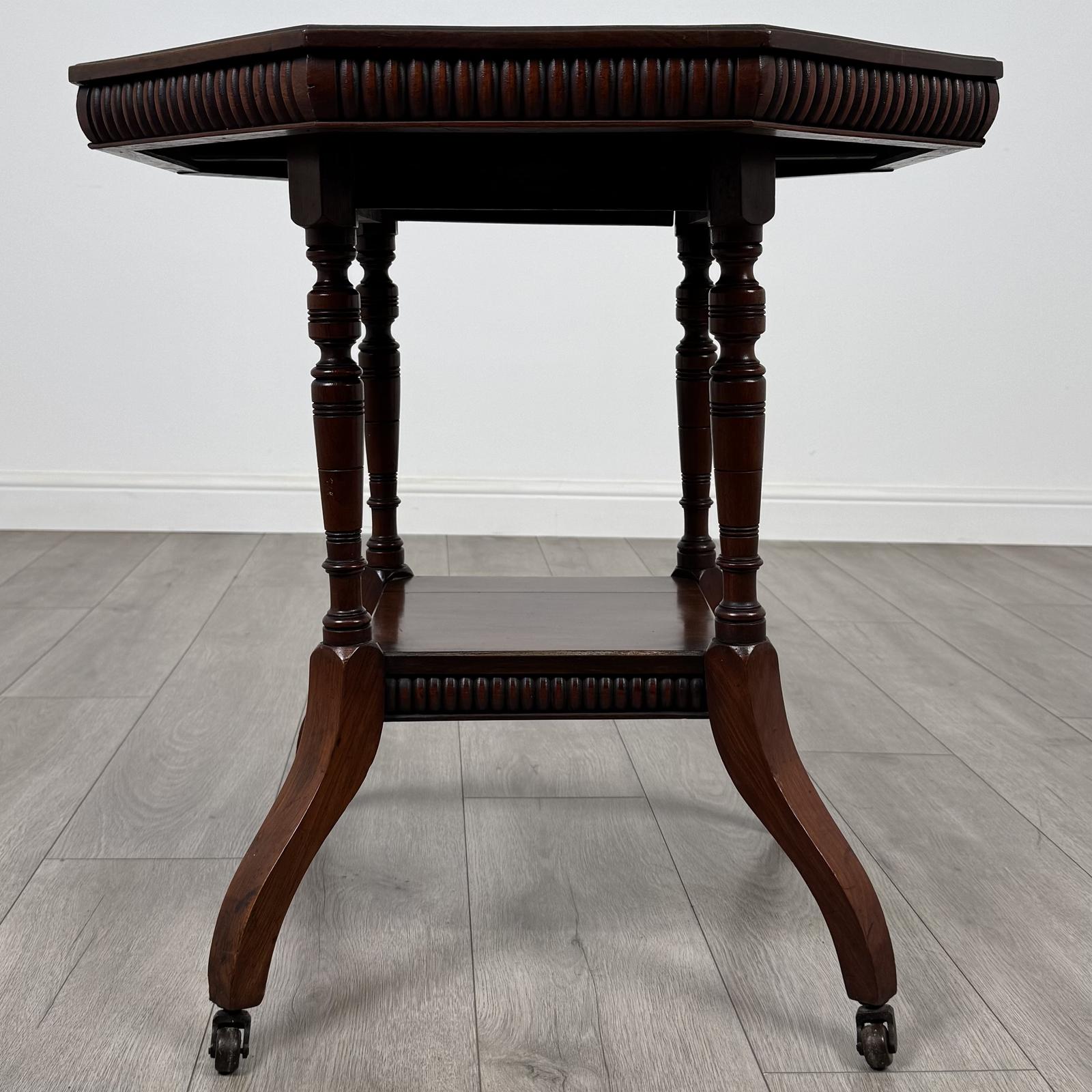 Antique 20th Century Octagonal Side Table in Mahogany (1 of 7)