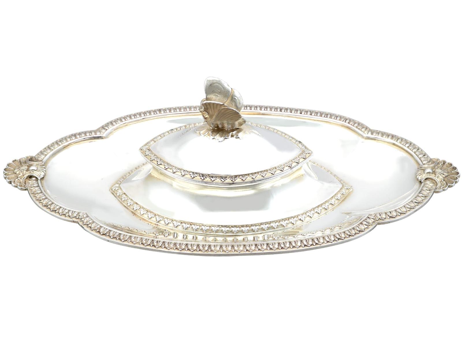 Antique Edwardian Sterling Silver Parcel Gilt Inkwell 1907 (1 of 13)