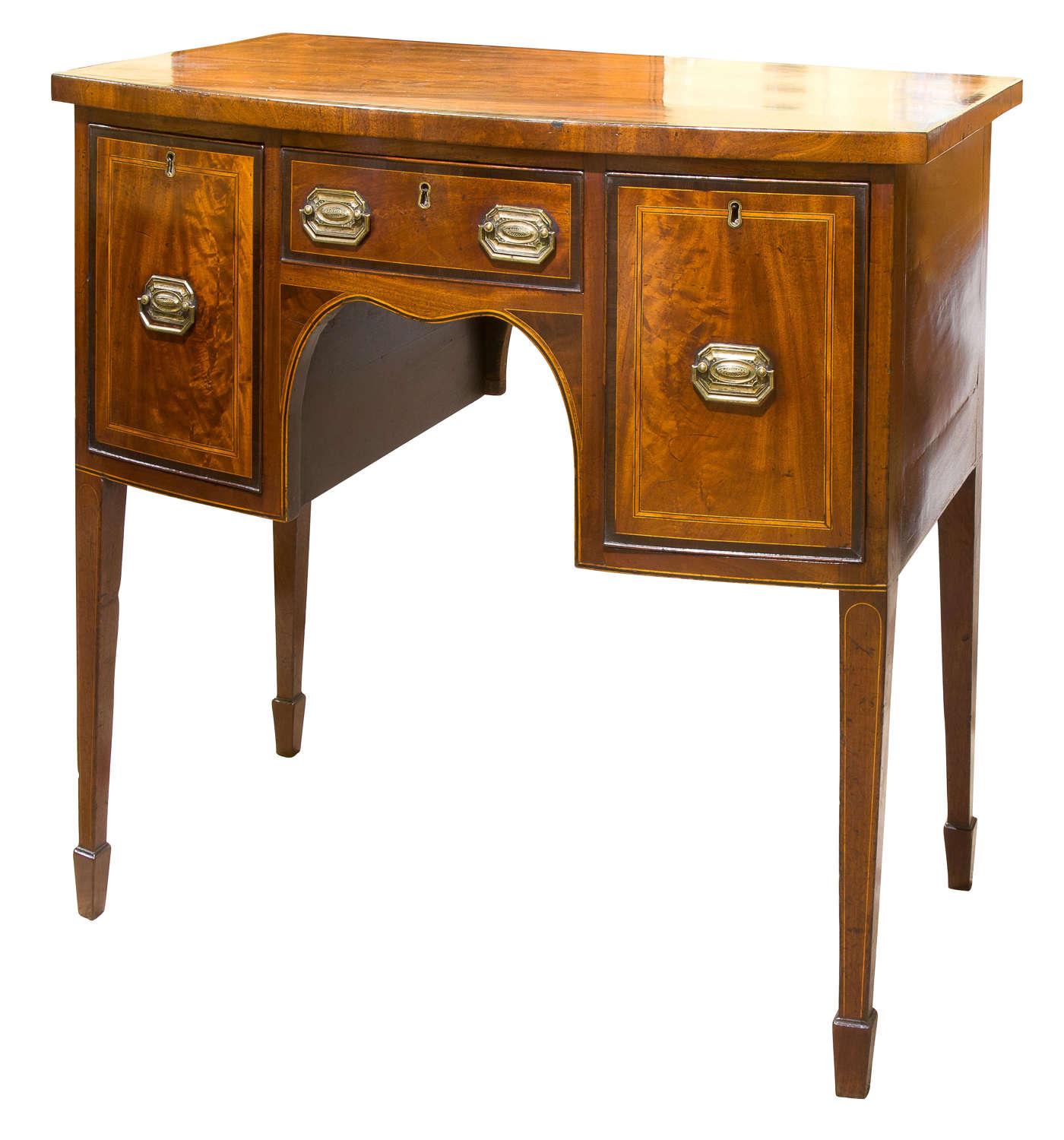 Geo III Mahogany Bowfront Sideboard (1 of 6)