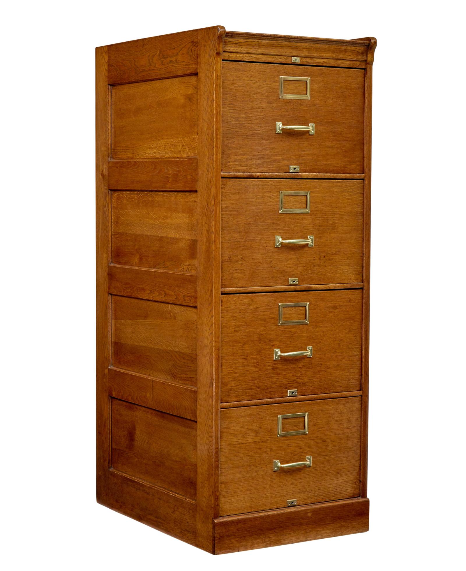 Mid Century Scandinavian Oak Filing Cabinet (1 of 9)