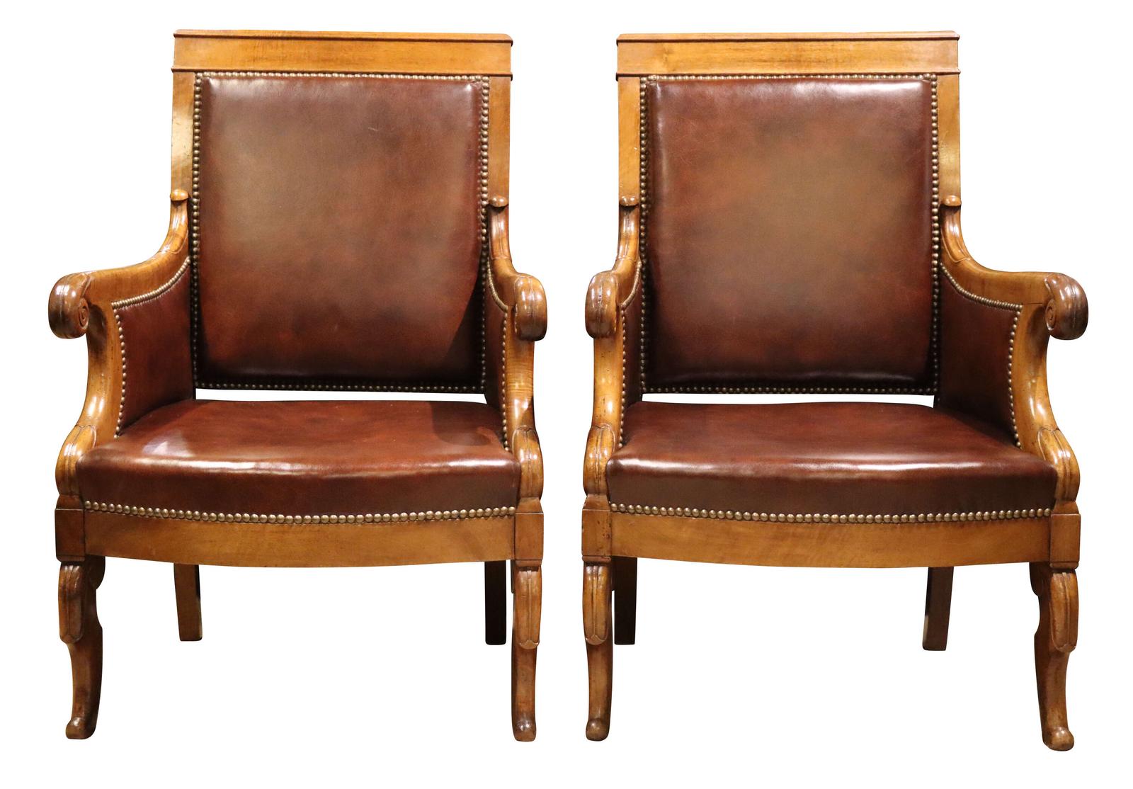 Pair of Louis Philippe Period Walnut Armchairs (1 of 5) Pair of Louis Philippe Period Walnut Armchairs (1 of 5)