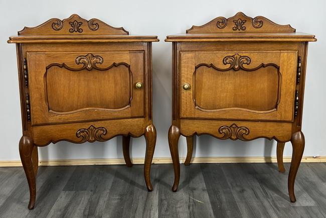 Amazing Pair of French Bedside Tables Cupboards Cabinets - Louis XVI Style (1 of 8)