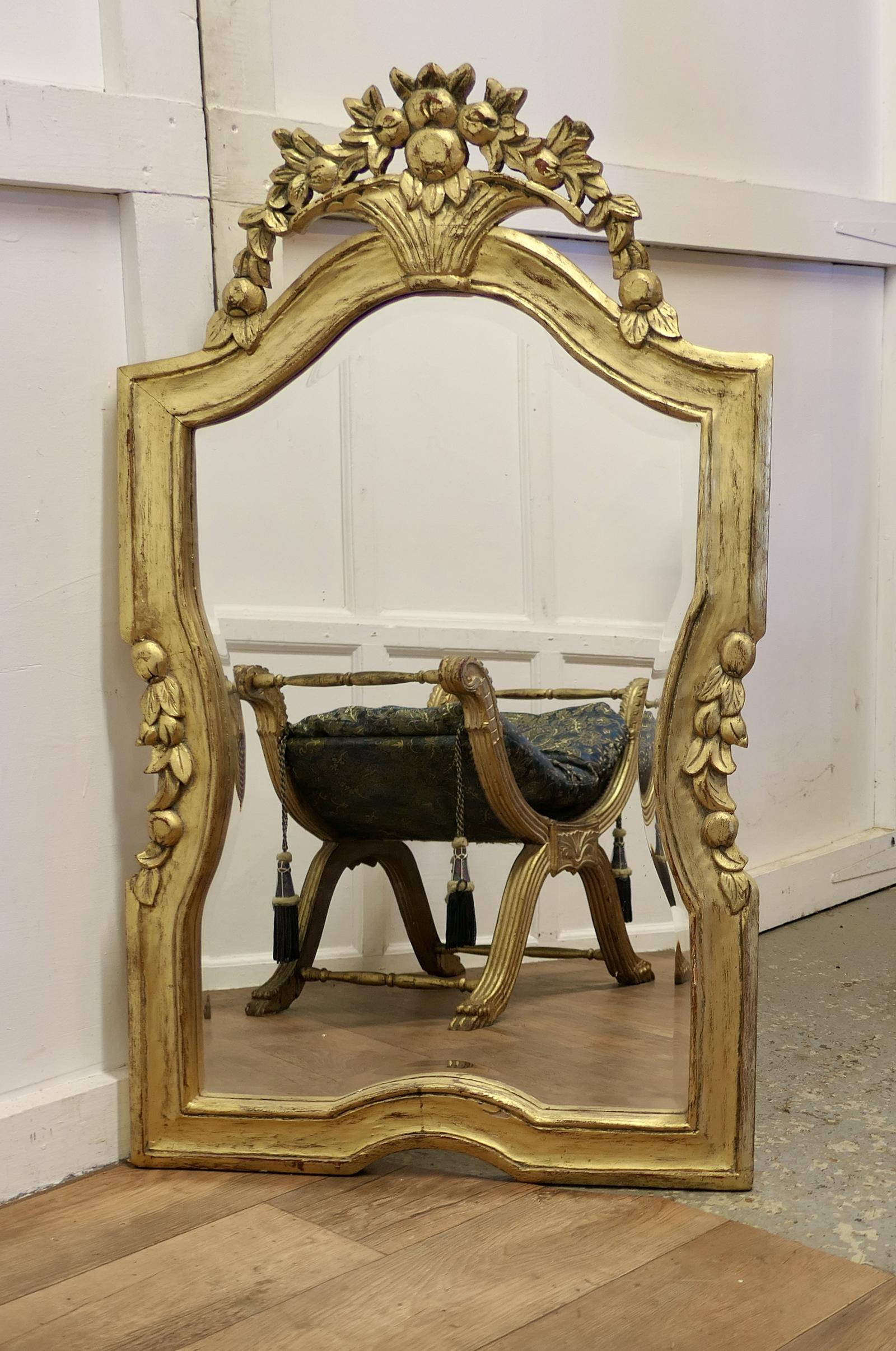 Dramatic Giltwood French Wall Mirror (1 of 6) Dramatic Giltwood French Wall Mirror (1 of 6)
