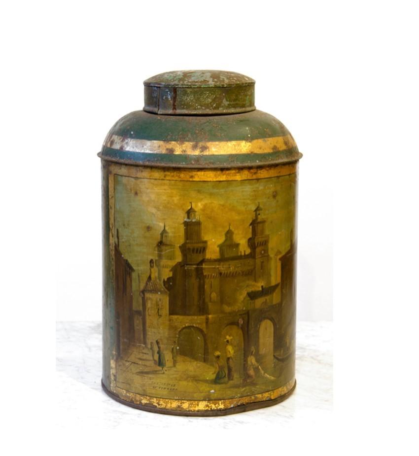 Beautiful Single Victorian Shop Tea Canister (1 of 5)