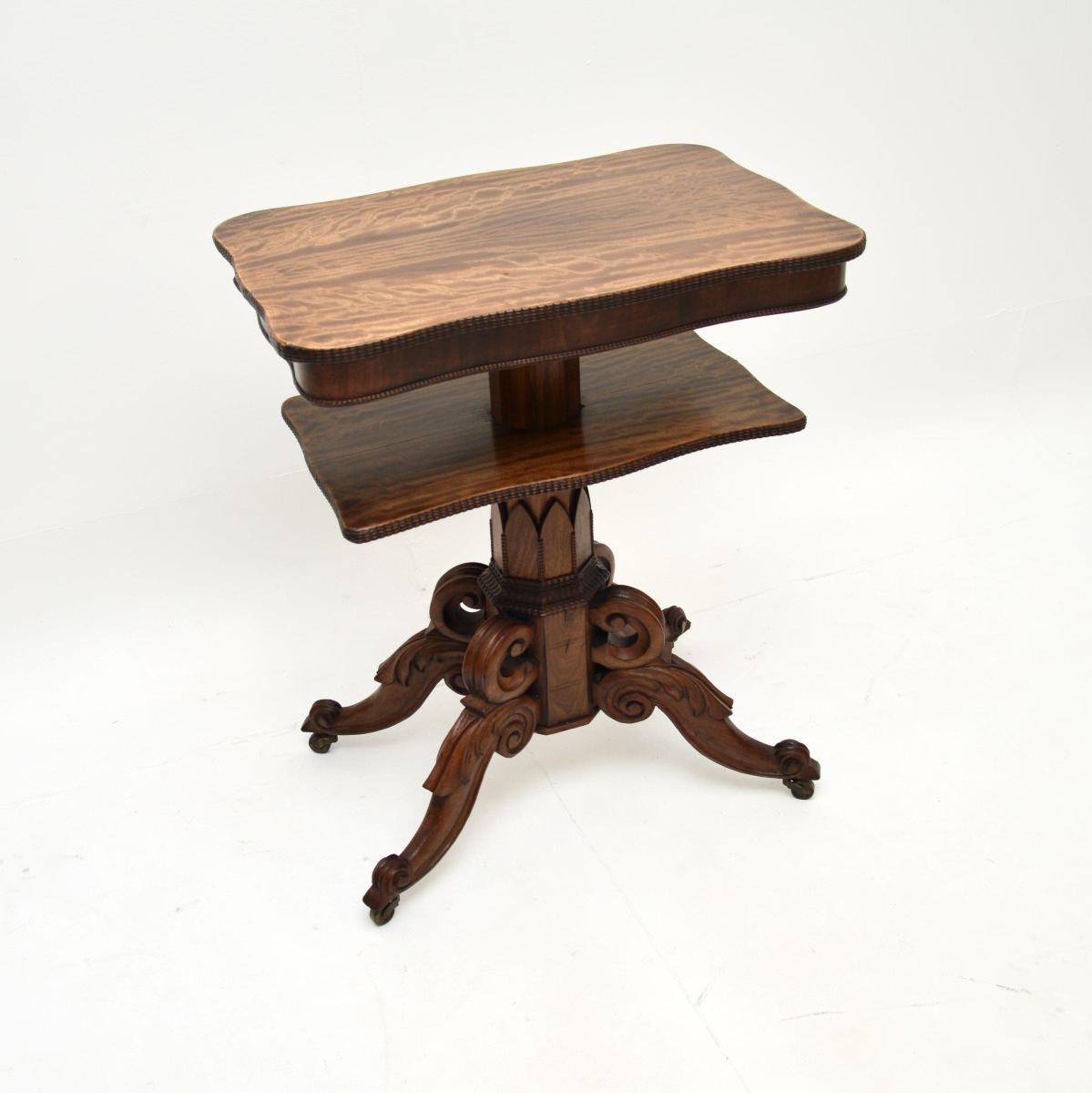 Antique William IV Mahogany Occasional Side Table (1 of 7)