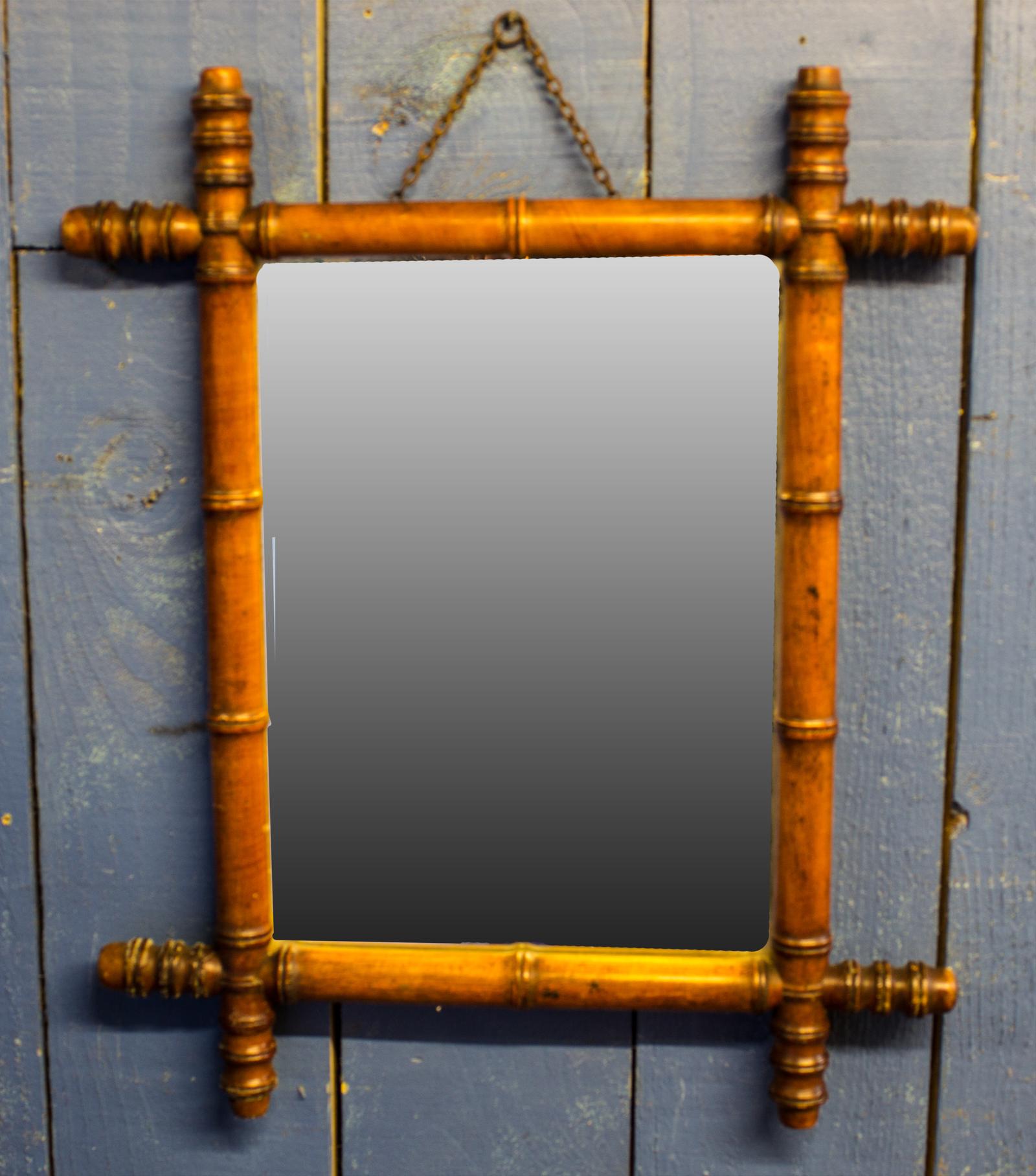 Victorian Wall Mirror. Simulated Bamboo (1 of 8) Victorian Wall Mirror. Simulated Bamboo (1 of 8)