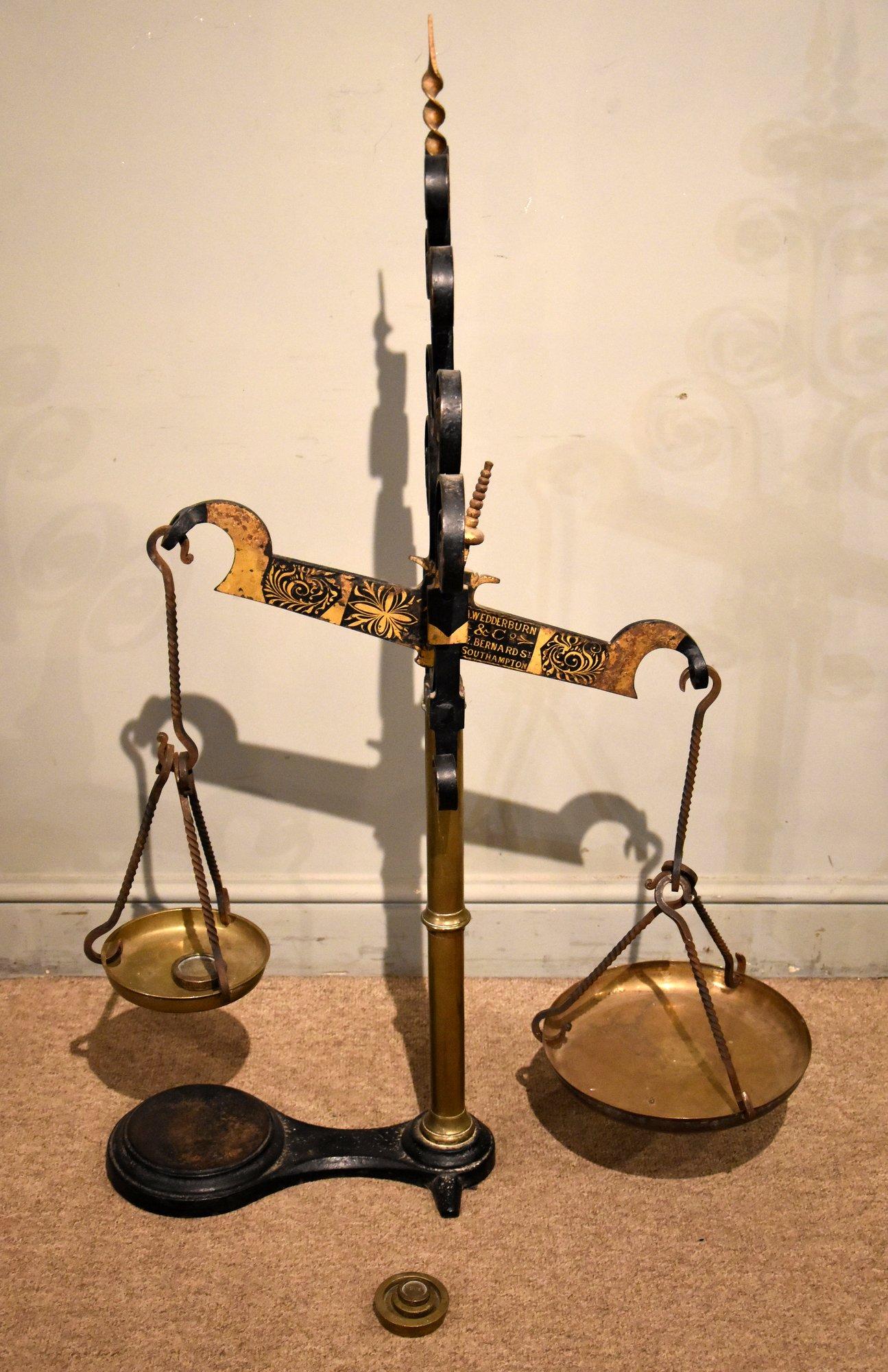 Early 20th Century Large Set of Butchers Scales (1 of 4)