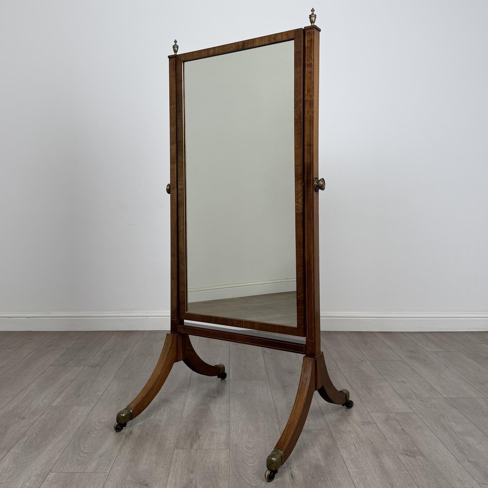 Antique 20th Century Edwardian Cheval Mirror In Mahogany (1 of 14) Antique 20th Century Edwardian Cheval Mirror In Mahogany (1 of 14)