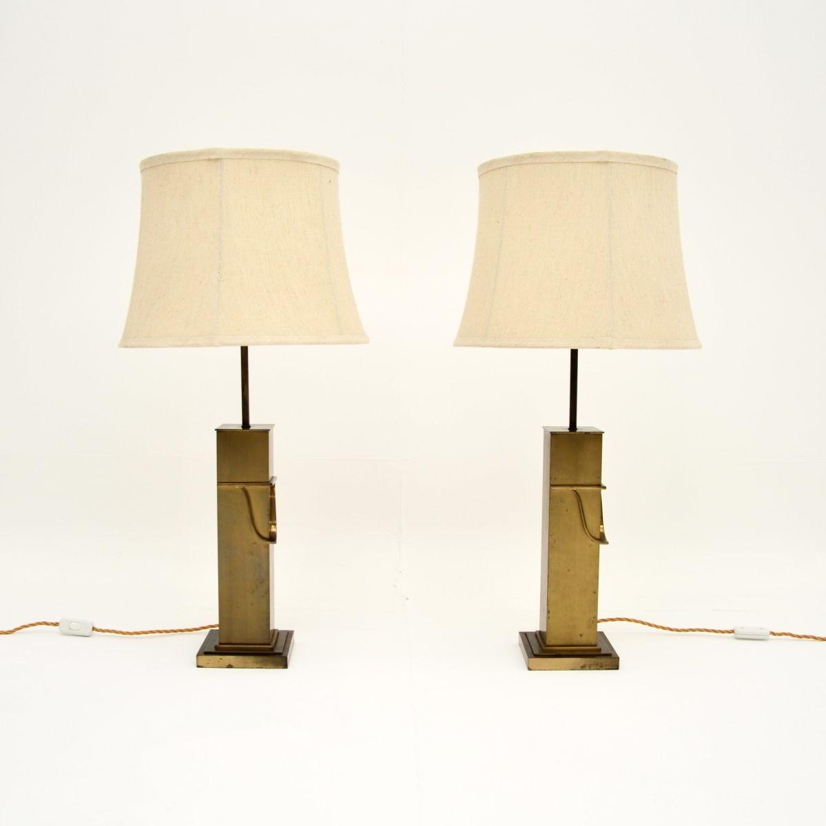 Pair of Vintage French Brass Table Lamps (1 of 7) Pair of Vintage French Brass Table Lamps (1 of 7)