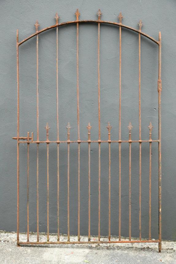 Antique Gothic Revival Cast Iron Pedestrian Side Gate (1 of 12)