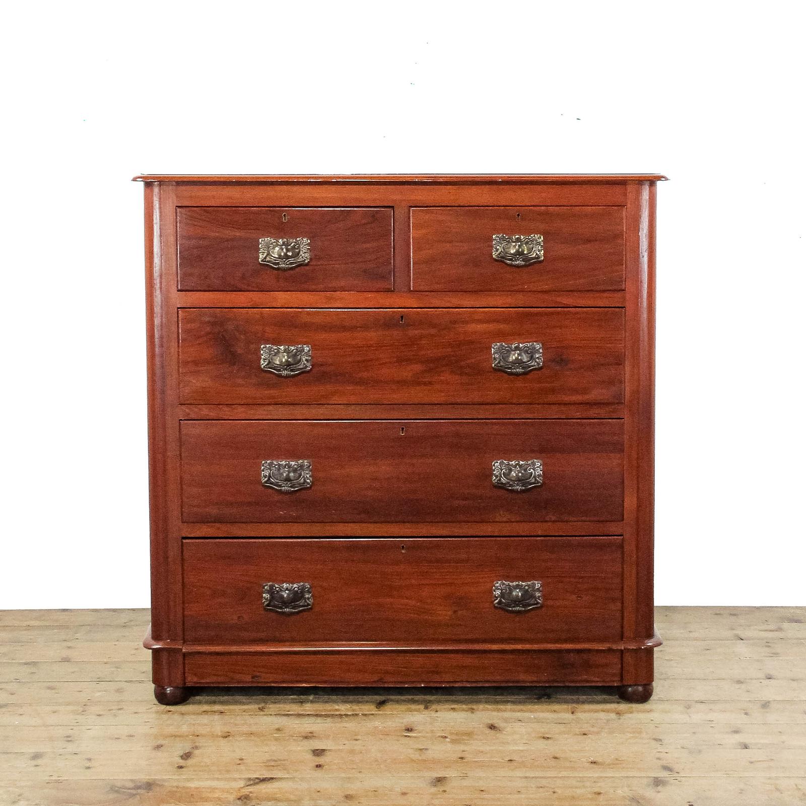 Antique Victorian Mahogany Chest of Drawers (1 of 11)