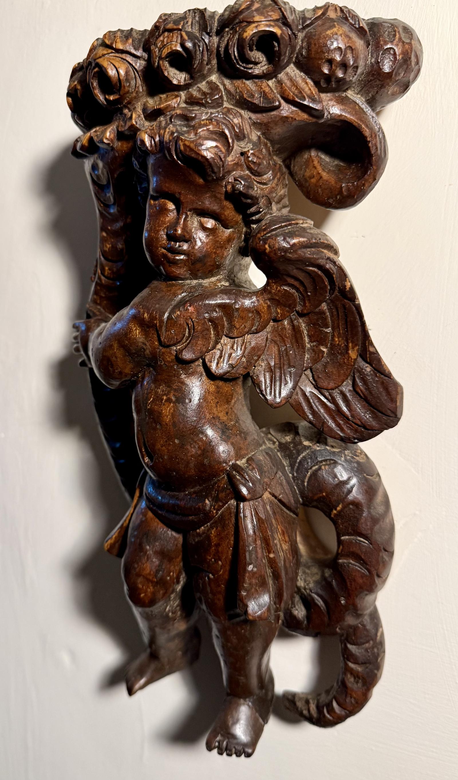 Rare Continental Baroque Carved Walnut Architectural Putto & Cornucopia Wall Bracket / Corbel 17th/18th Century Style (1 of 9) Rare Continental Baroque Carved Walnut Architectural Putto & Cornucopia Wall Bracket / Corbel 17th/18th Century Style (1 of 9)