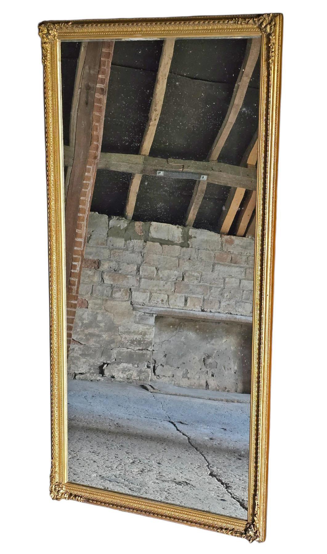 Antique Gilt Full Length Floor / Wall Dressing Mirror - Fine Quality c.1910 (1 of 6) Antique Gilt Full Length Floor / Wall Dressing Mirror - Fine Quality c.1910 (1 of 6)