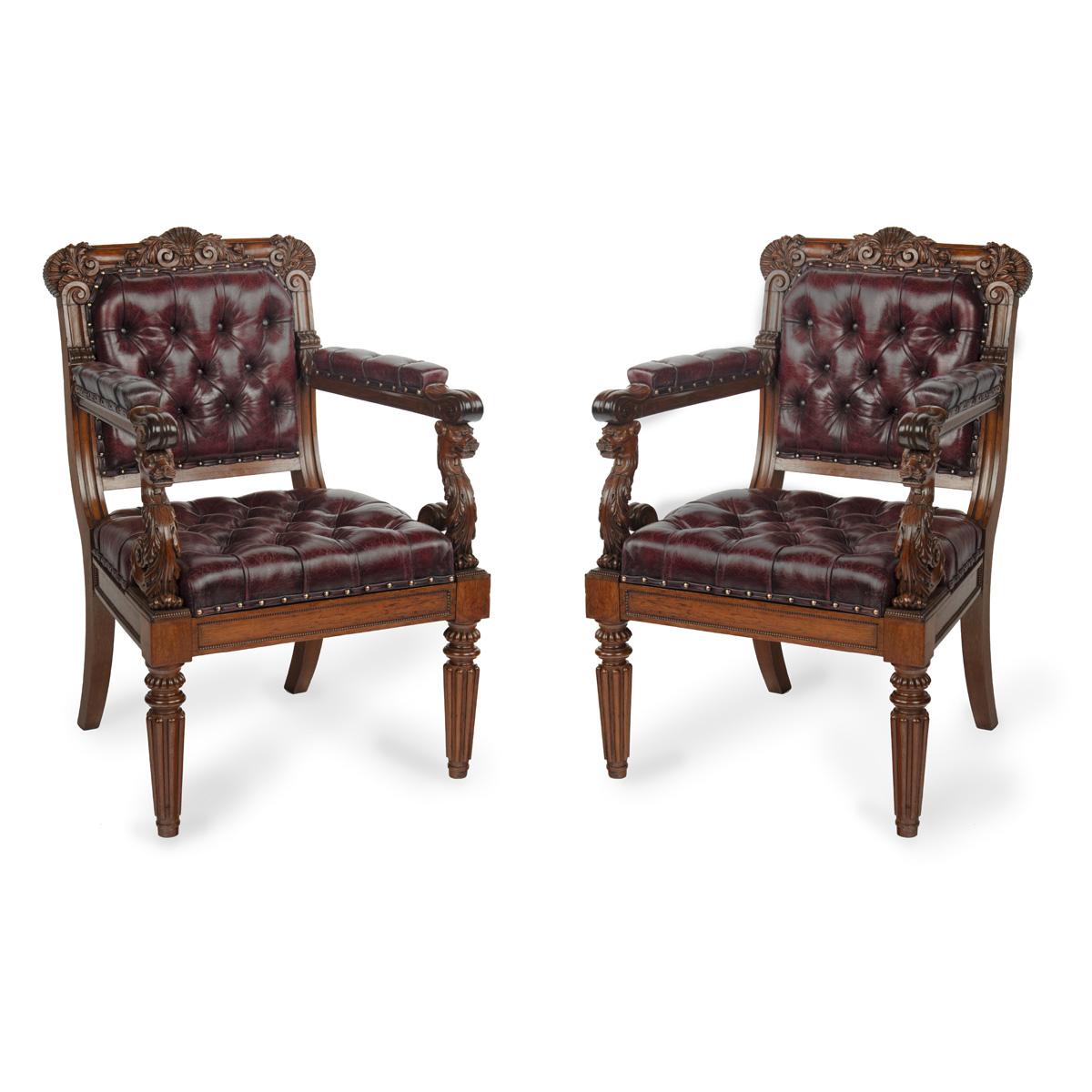 Large Fine Pair of Rosewood Regency Armchairs (1 of 11) Large Fine Pair of Rosewood Regency Armchairs (1 of 11)