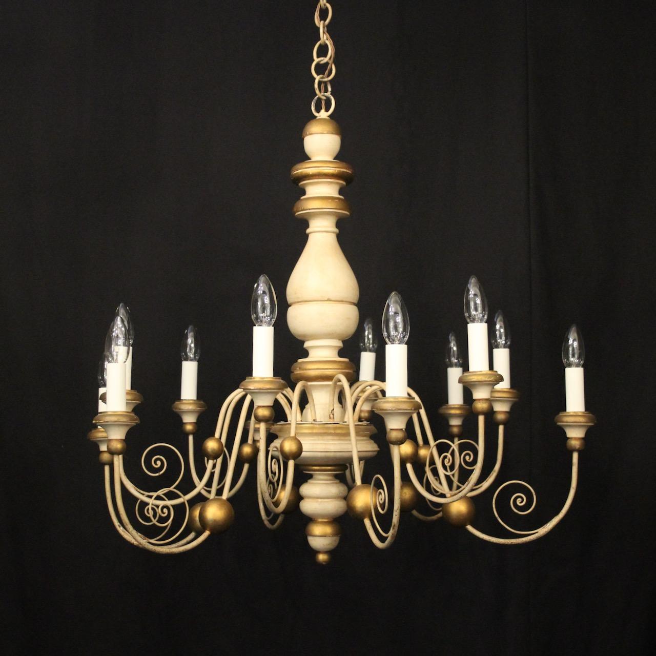 Florentine 12 Light Polychrome Gilded Chadelier (1 of 10) Florentine 12 Light Polychrome Gilded Chadelier (1 of 10)