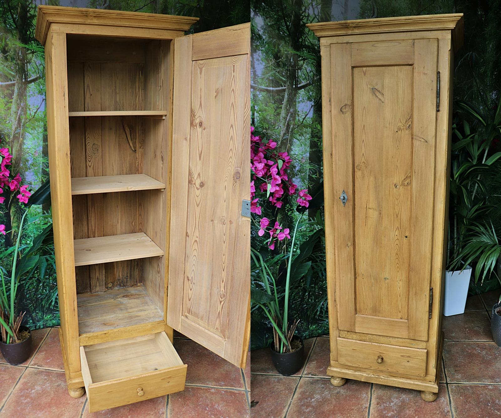 Very Old! Pine Tall Cupboard-linen/larder/housekeeping/wardrobe (1 of 11) Very Old! Pine Tall Cupboard-linen/larder/housekeeping/wardrobe (1 of 11)