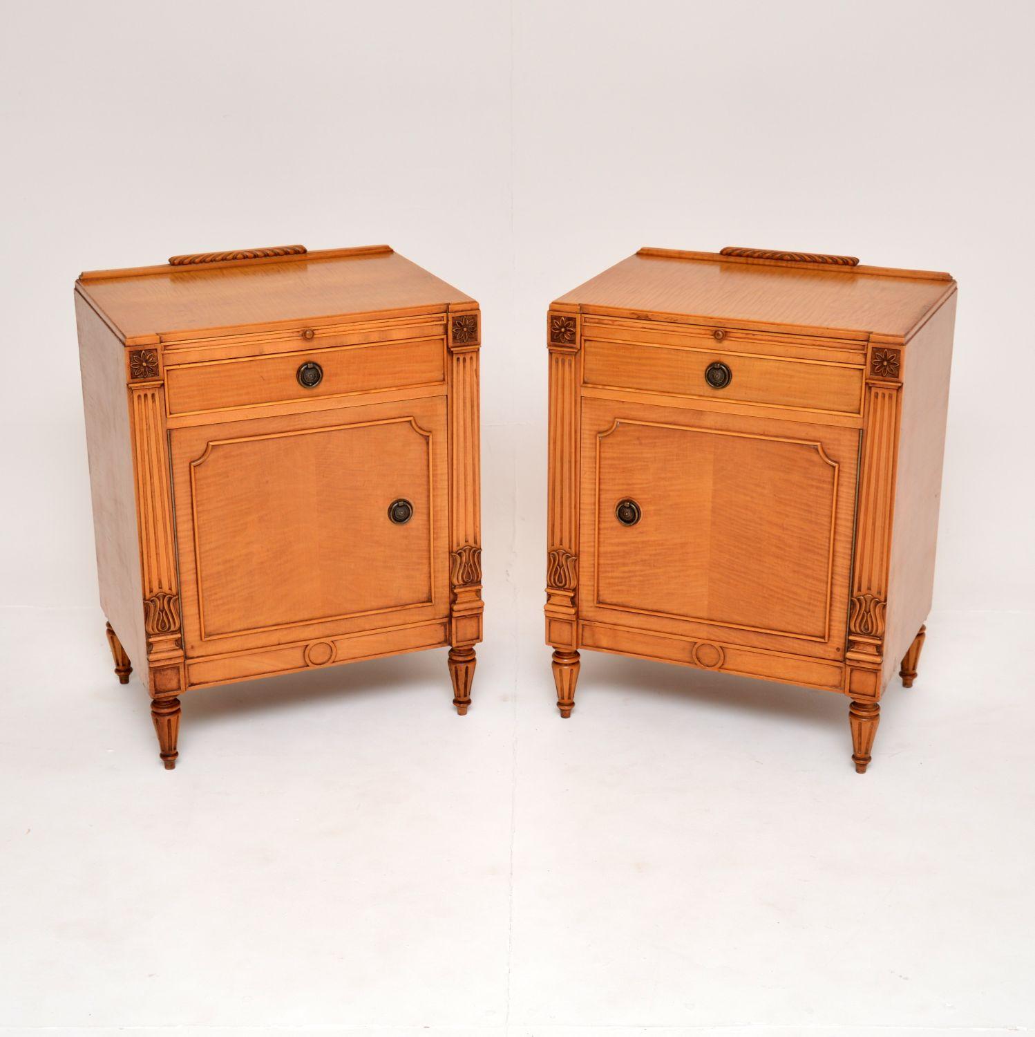 Pair of Antique Swedish Empire Sycamore Bedside Cabinets (1 of 12) Pair of Antique Swedish Empire Sycamore Bedside Cabinets (1 of 12)