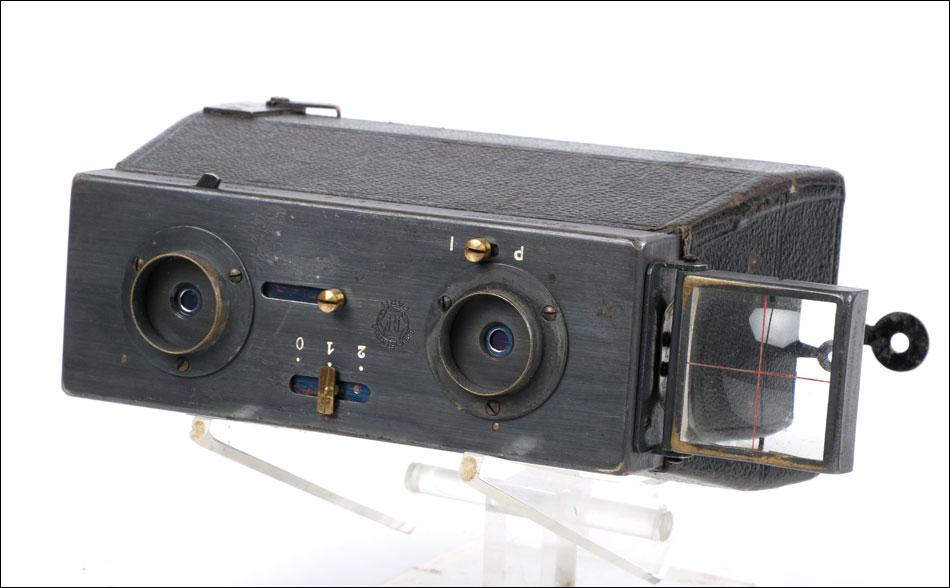 Antique Jules Richard Le Glyphoscope Stereoscopic Camera. 45x107. France, c.1910 (1 of 10)