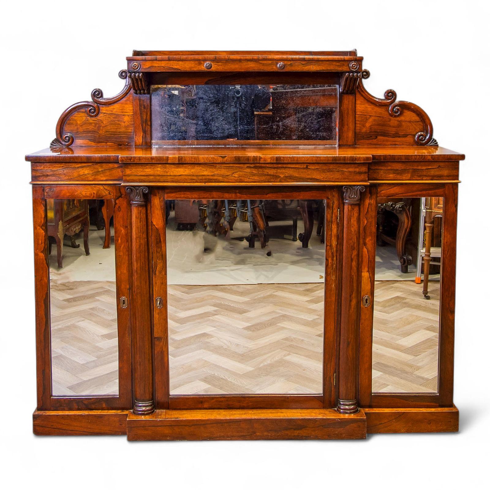 Antique Rosewood Chiffonier / Side Cabinet (1 of 6)
