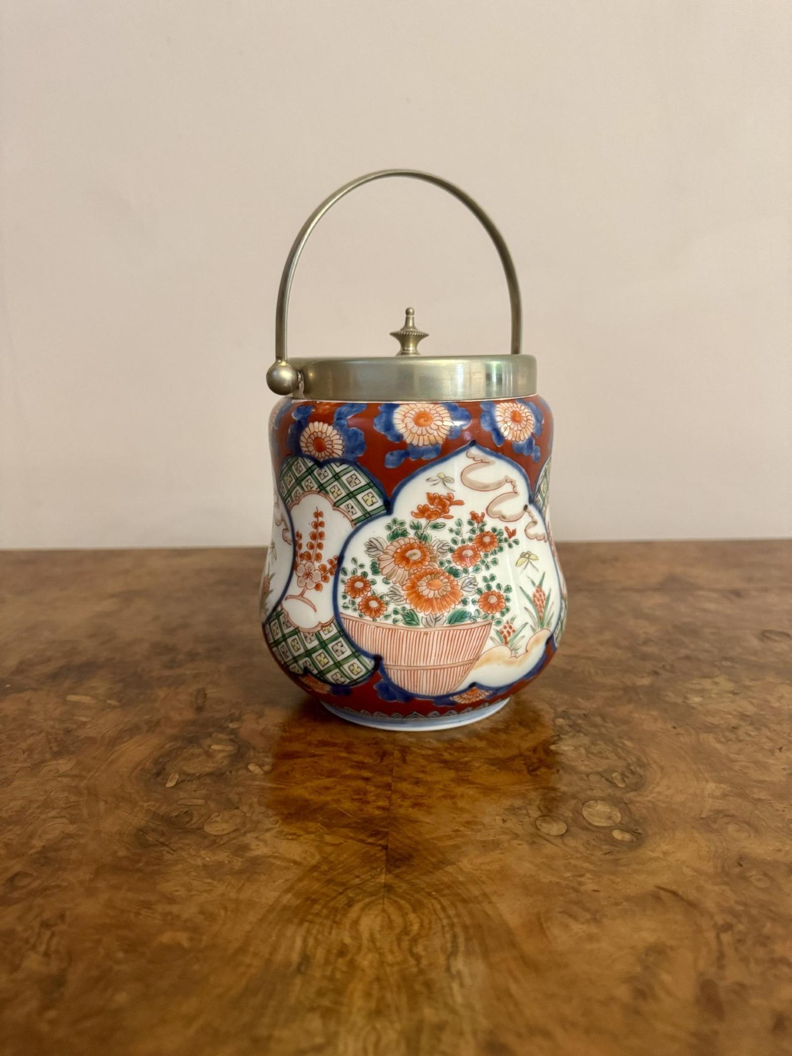 Unusual Antique Japanese Imari Biscuit Barrel (1 of 5) Unusual Antique Japanese Imari Biscuit Barrel (1 of 5)