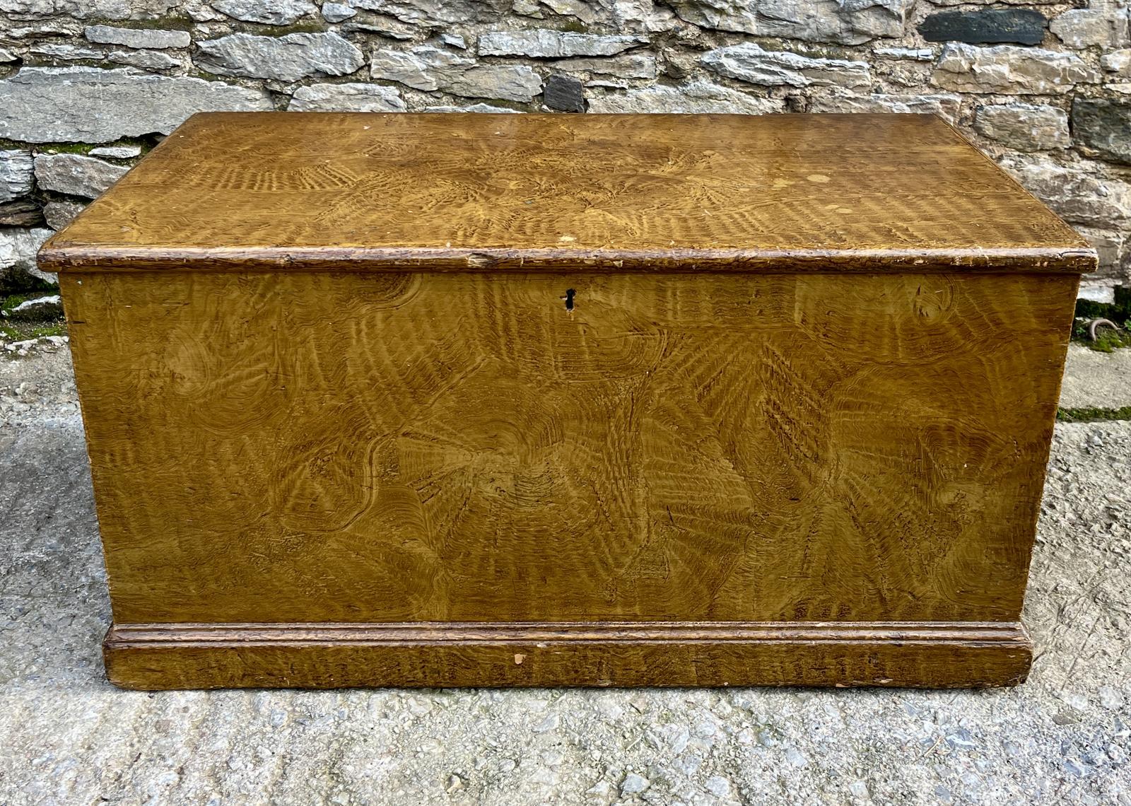Victorian Pine Blanket Box in the Original Paint (1 of 13)