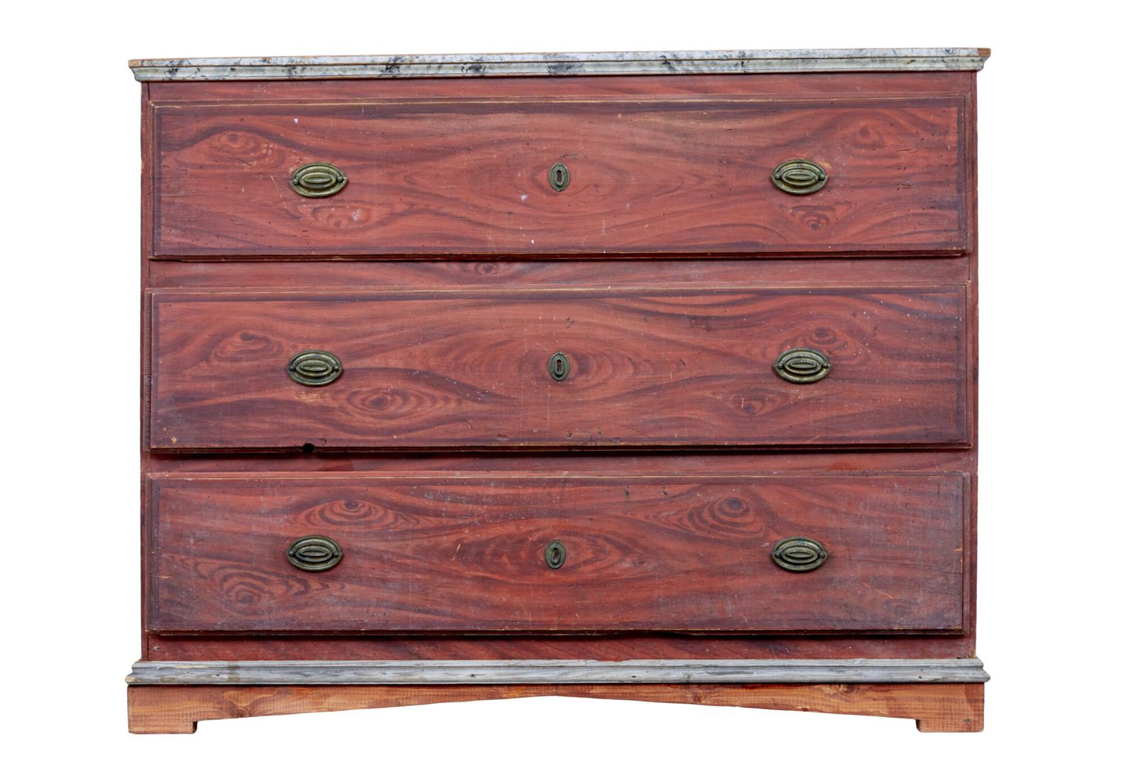 19th Century Hand Painted Swedish Chest of Drawers (1 of 9)
