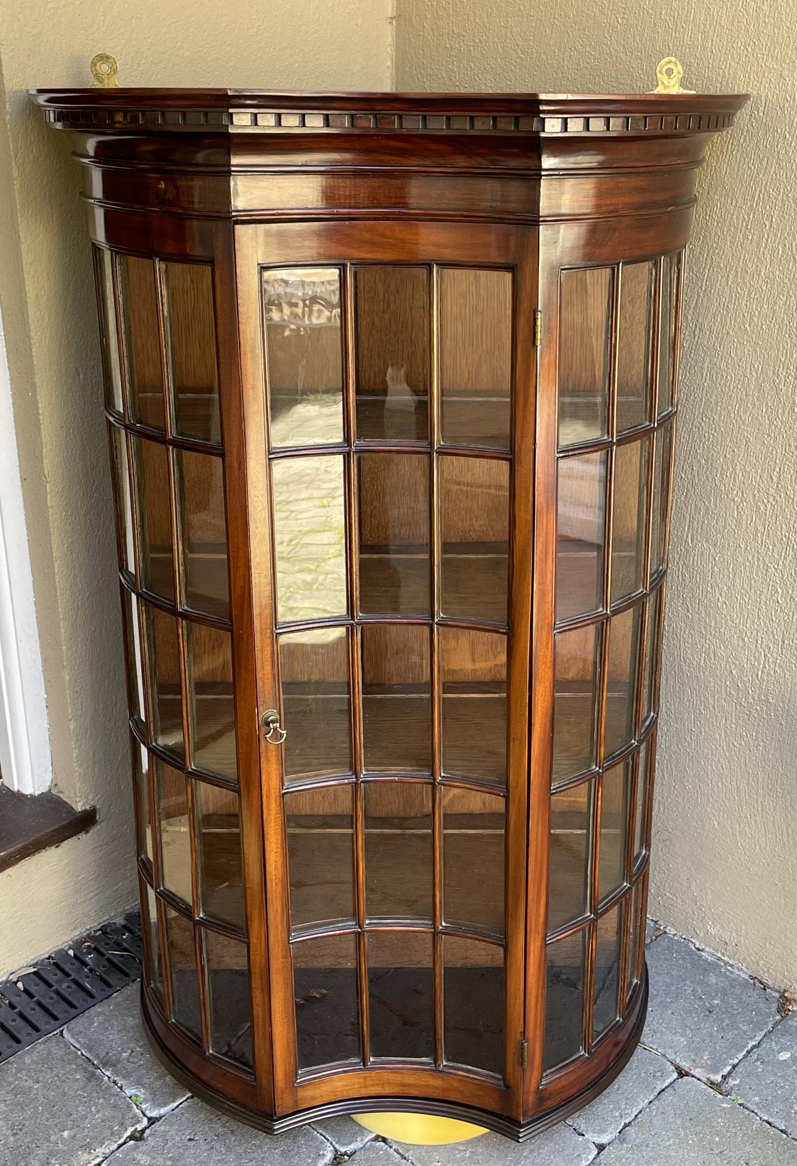 Quality Edwardian Mahogany Wall Cabinet (1 of 9) Quality Edwardian Mahogany Wall Cabinet (1 of 9)