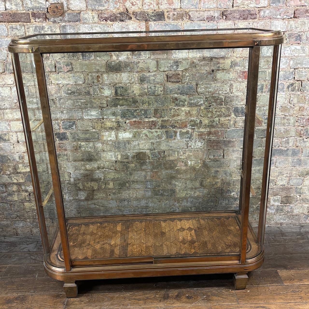 Art Deco Brass-Framed Shop Display Cabinet (1 of 7)