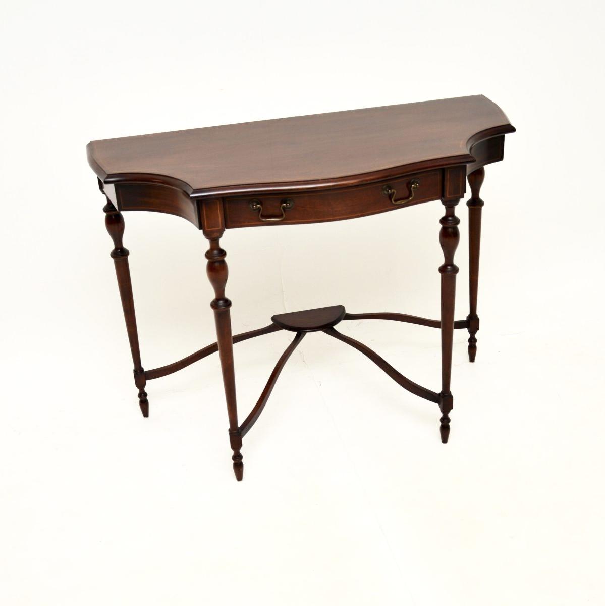 Georgian Style Inlaid Mahogany Console Table (1 of 8)