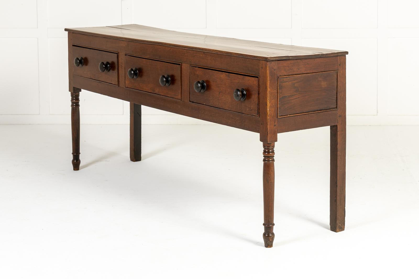 19th Century English Oak Dresser Base (1 of 1)