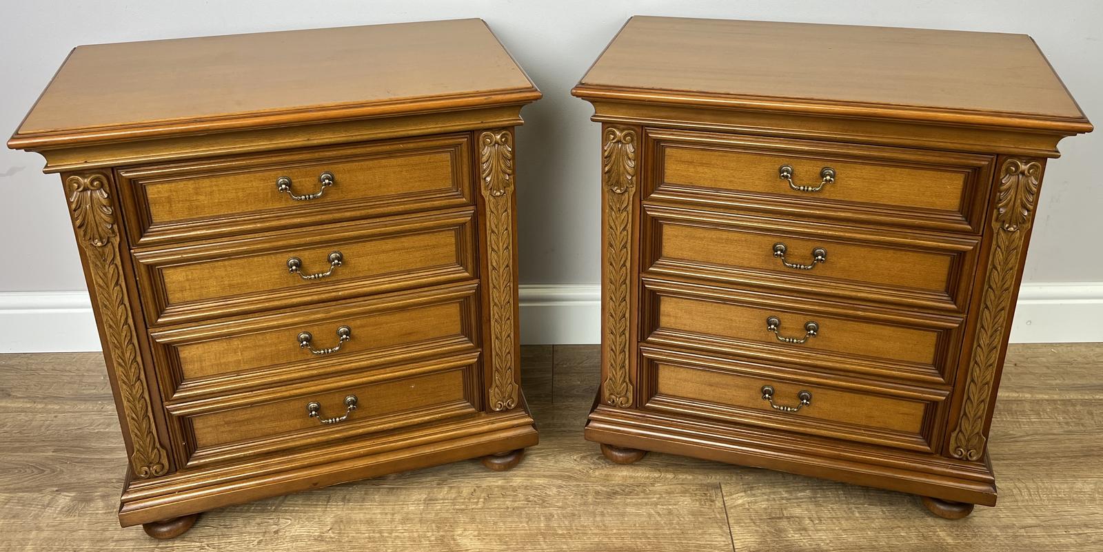 Pair of Bedside Tables Vintage French 4 Drawers Cabinets (1 of 13) Pair of Bedside Tables Vintage French 4 Drawers Cabinets (1 of 13)