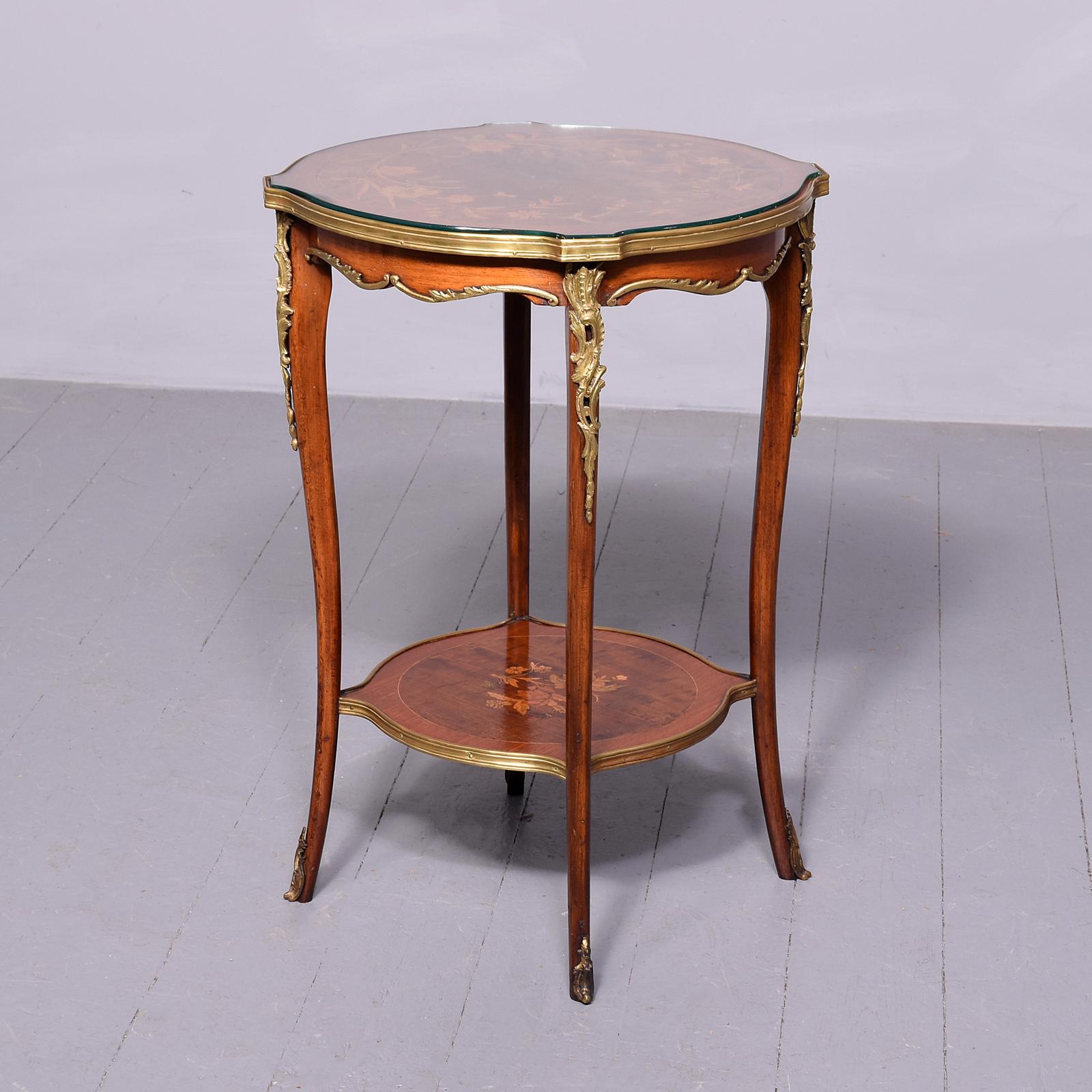 Louis XV Style Inlaid Occasional Table (1 of 9)