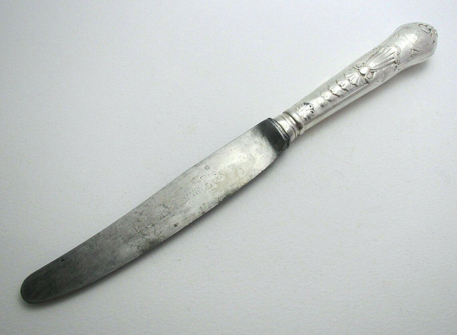 Rare Victorian Coburg Pattern Sterling Silver Antique Table/Dinner Knife, Chawner & Co. Sheffield Cutlery (1 of 7) Rare Victorian Coburg Pattern Sterling Silver Antique Table/Dinner Knife, Chawner & Co. Sheffield Cutlery (1 of 7)
