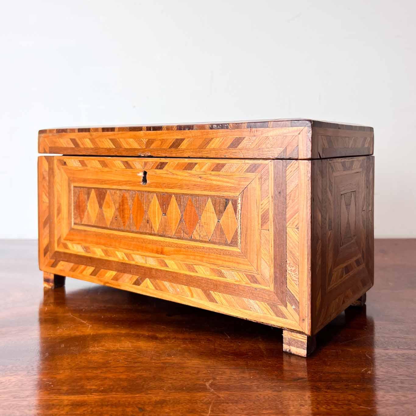 Antique Specimen Timber Parquetry Box (1 of 15)