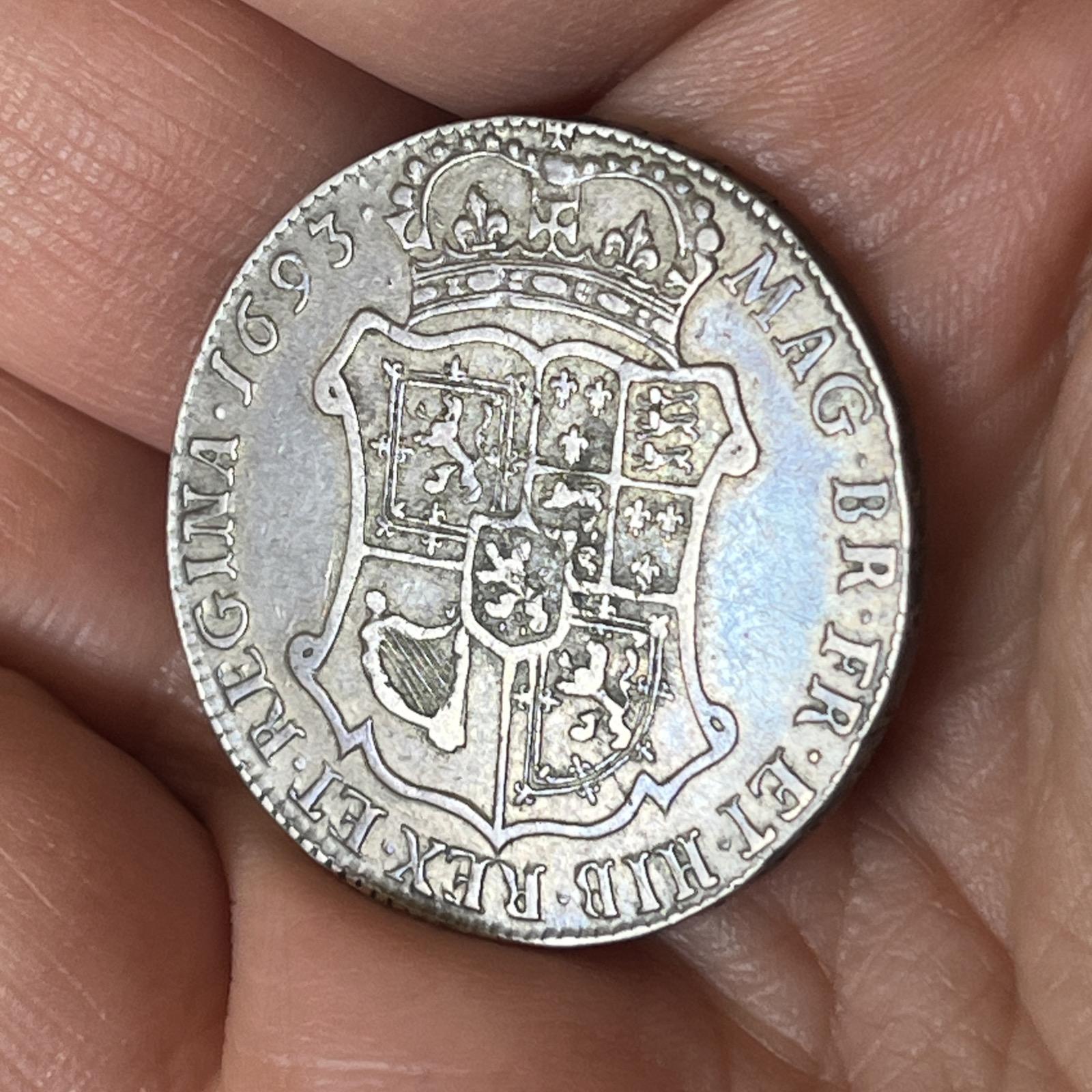 William & Mary Scotland - 1693 - Silver 40 Shillings / Forty Shillings - QUINTO (1 of 16)