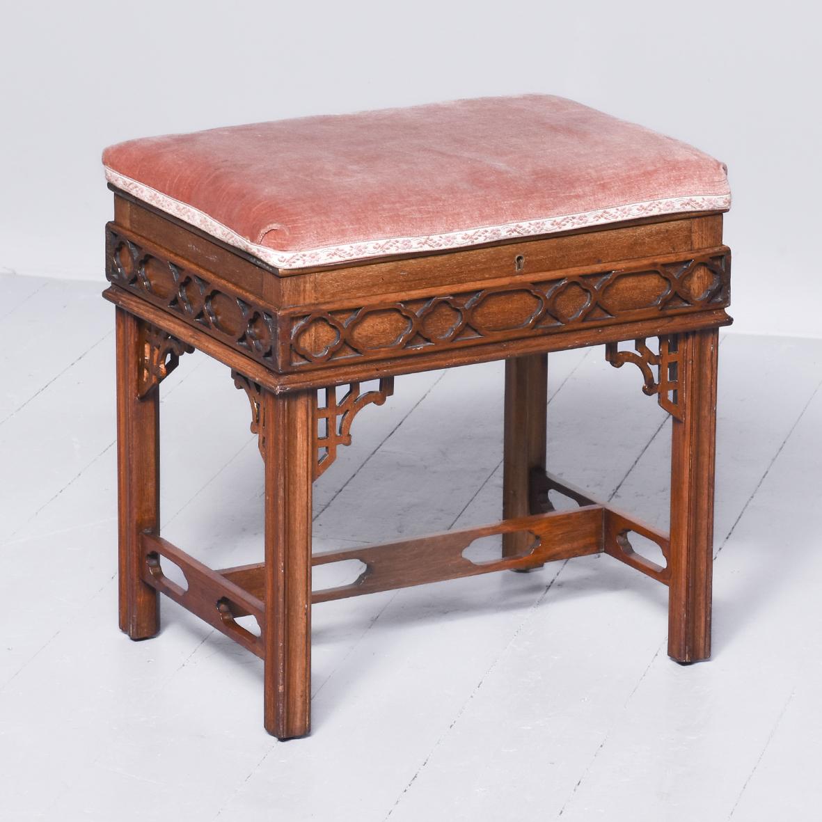 Chippendale Style Piano Stool (1 of 7)