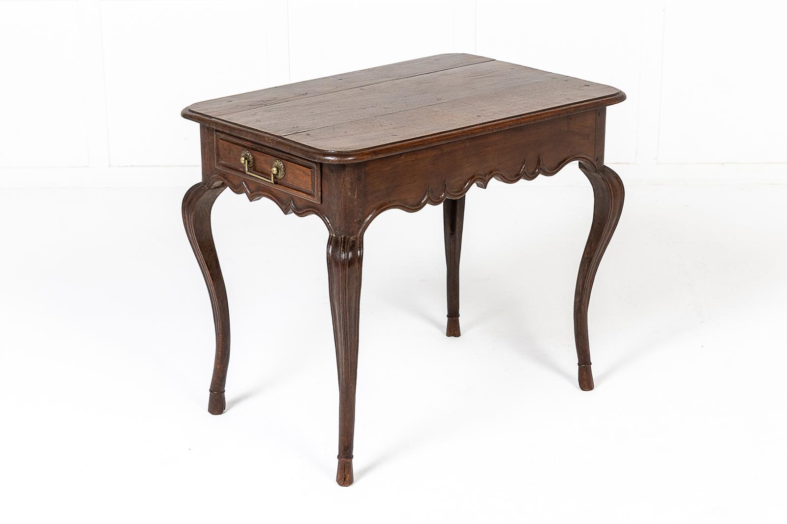 Mid 18th Century French Oak Occasional Table (1 of 6)