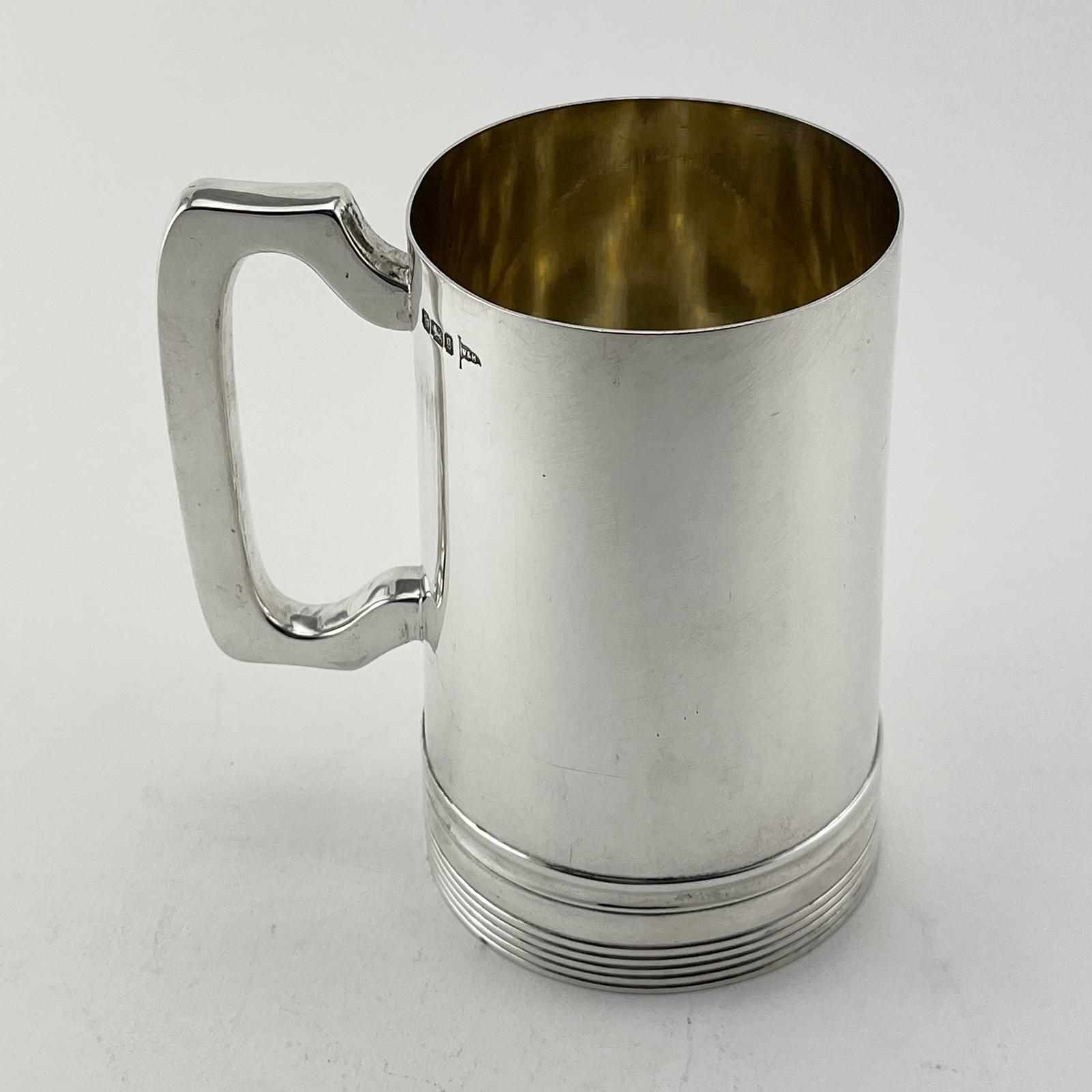 Handsome Late Victorian Pint Sterling Silver Mug (1 of 7) Handsome Late Victorian Pint Sterling Silver Mug (1 of 7)