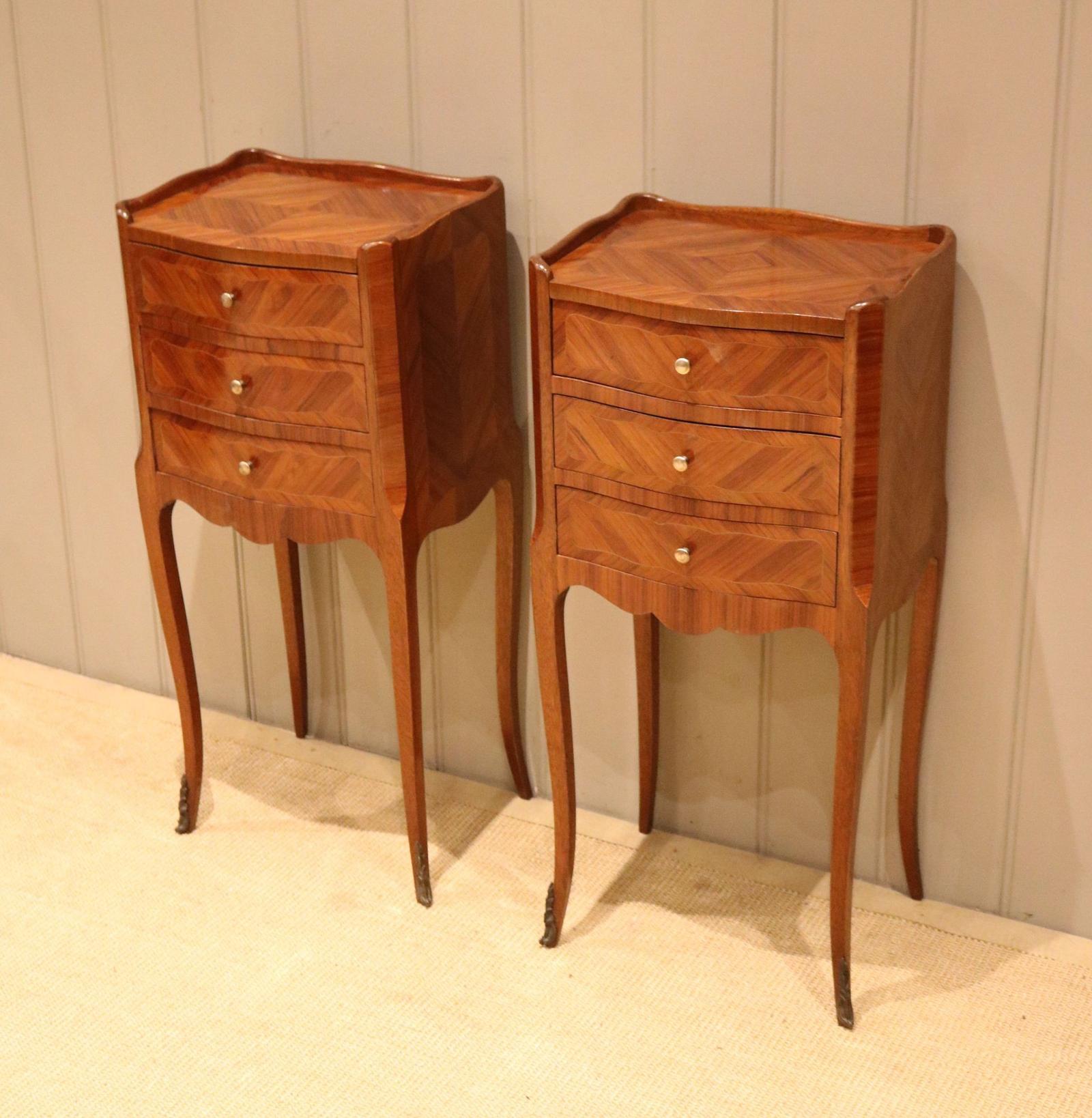 Pair of French Kingwood Bedside Cabinets (1 of 10) Pair of French Kingwood Bedside Cabinets (1 of 10)
