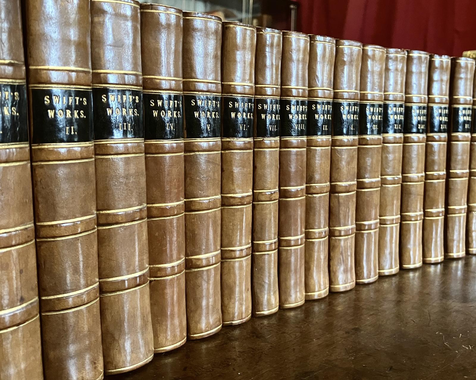 1778 Works of Jonathan Swift Complete Set 18 X Leather Vols Gulliver's Travels (1 of 5)