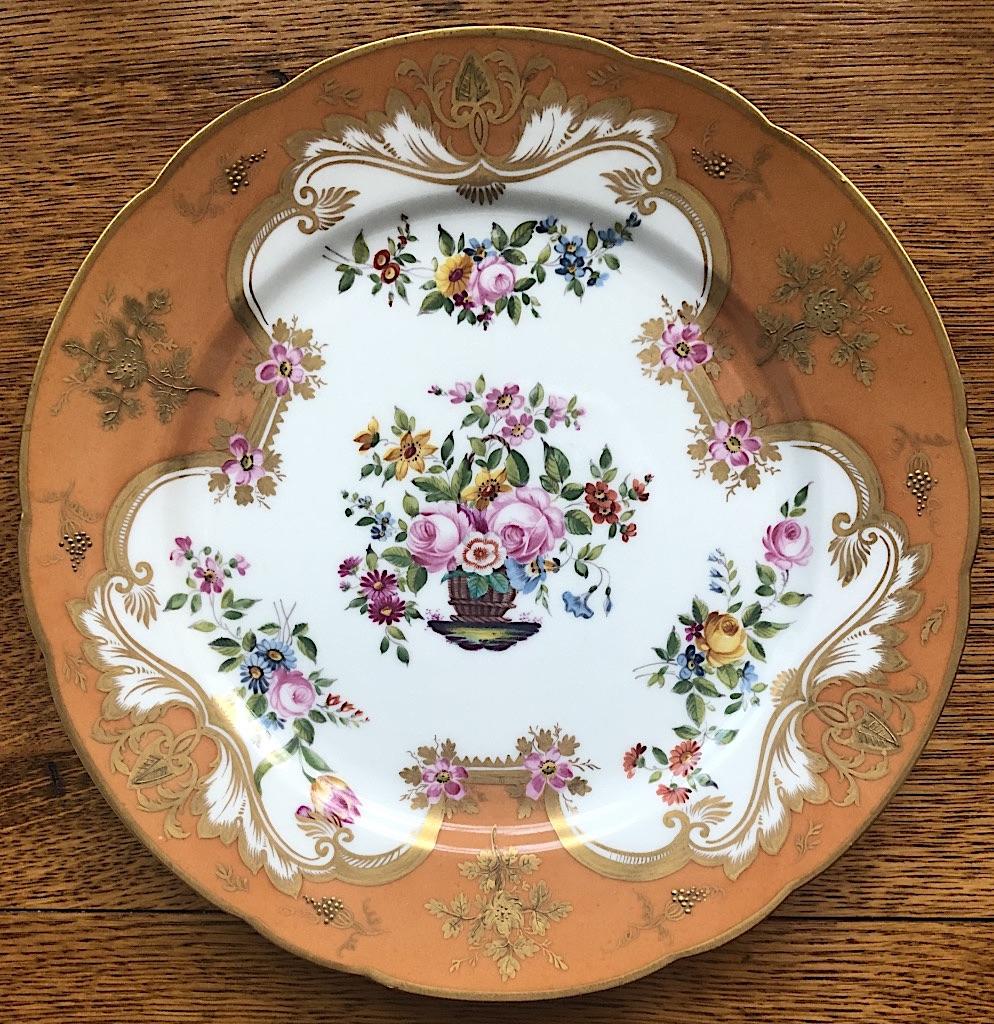 Samson Paris Rockingham Marked Display Plate c.1835 (1 of 4)