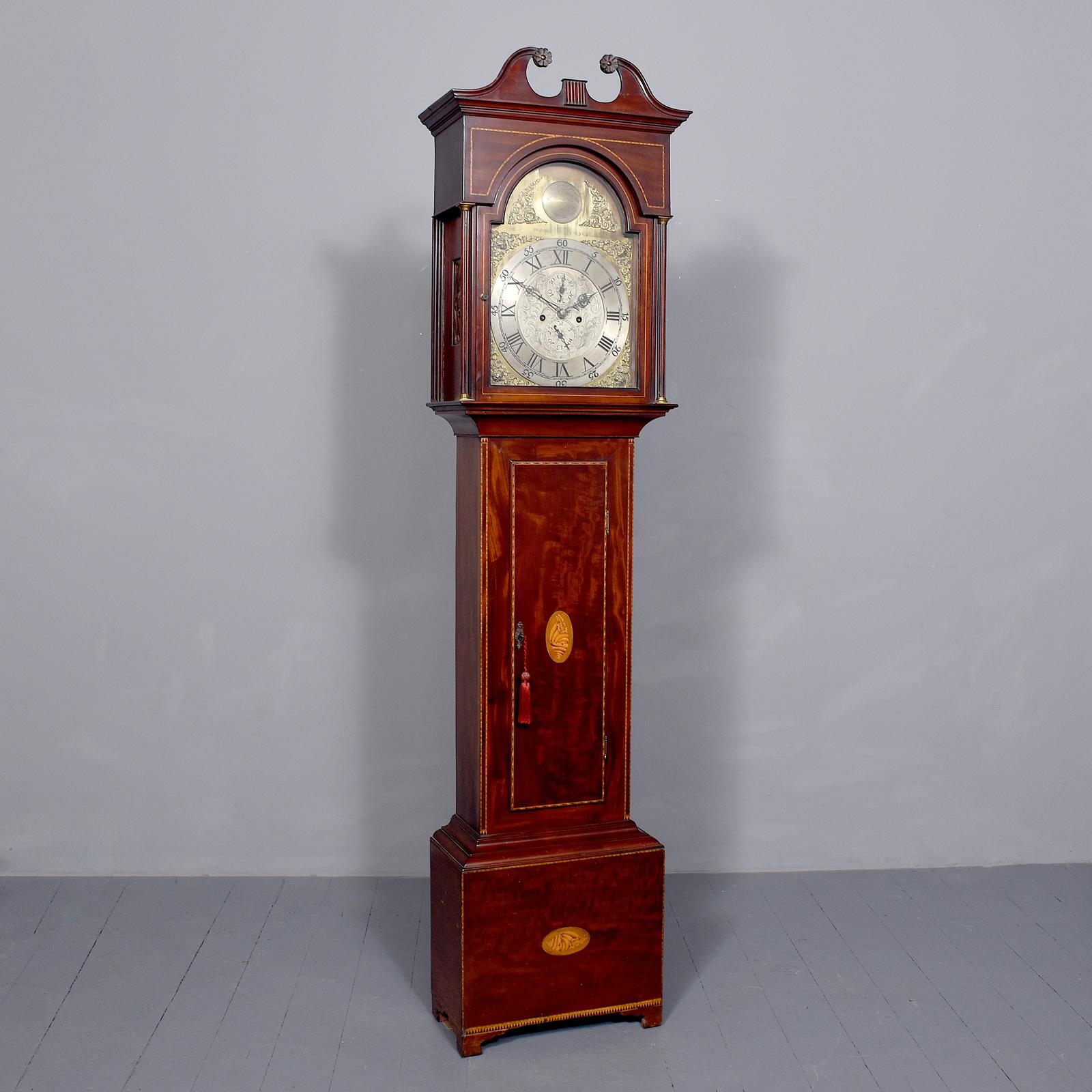Quality Inlaid Mahogany Georgian Grandfather Clock by John Douglas of Galston (1 of 8) Quality Inlaid Mahogany Georgian Grandfather Clock by John Douglas of Galston (1 of 8)