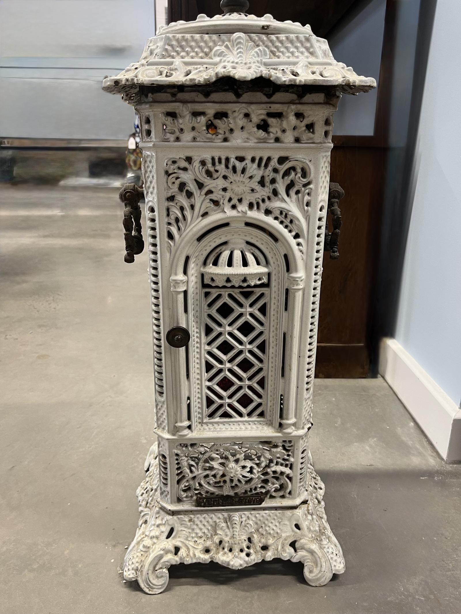 Large Outdoor Rustic Cast Iron Candle Lantern (1 of 2)